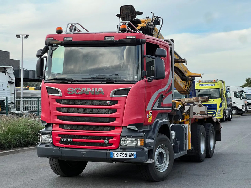Scania R580 6x4 full steel*3pedal opticruise*R580 V8* - Camion grumier: photos 1 Scania R580 6x4 full steel*3pedal opticruise*R580 V8* - Camion grumier: photos 1