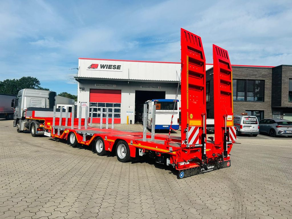 Kässbohrer KSLA RJ Mega Jumbo Tieflader mit Radmulden tele - Semi-remorque surbaissé: photos 1 Kässbohrer KSLA RJ Mega Jumbo Tieflader mit Radmulden tele - Semi-remorque surbaissé: photos 1