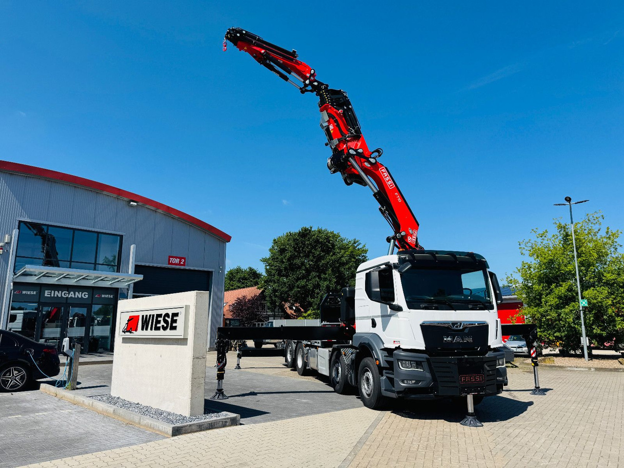 MAN TGS 32.510 mit F710 Frontkran sofort - Camion plateau, Camion grue: photos 1 MAN TGS 32.510 mit F710 Frontkran sofort - Camion plateau, Camion grue: photos 1