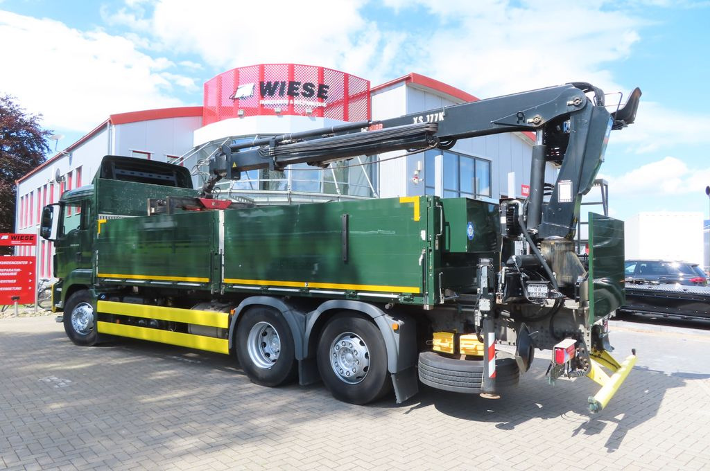 MAN TGX 26.500 6x2 - Baustoff - Kran HIAB - Camion grue, Camion plateau: photos 4 MAN TGX 26.500 6x2 - Baustoff - Kran HIAB - Camion grue, Camion plateau: photos 4