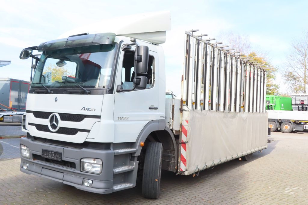 Mercedes-Benz Axor 1833 L - Glastransporter Kran Palfinger - Camion plateau, Camion grue: photos 2 Mercedes-Benz Axor 1833 L - Glastransporter Kran Palfinger - Camion plateau, Camion grue: photos 2