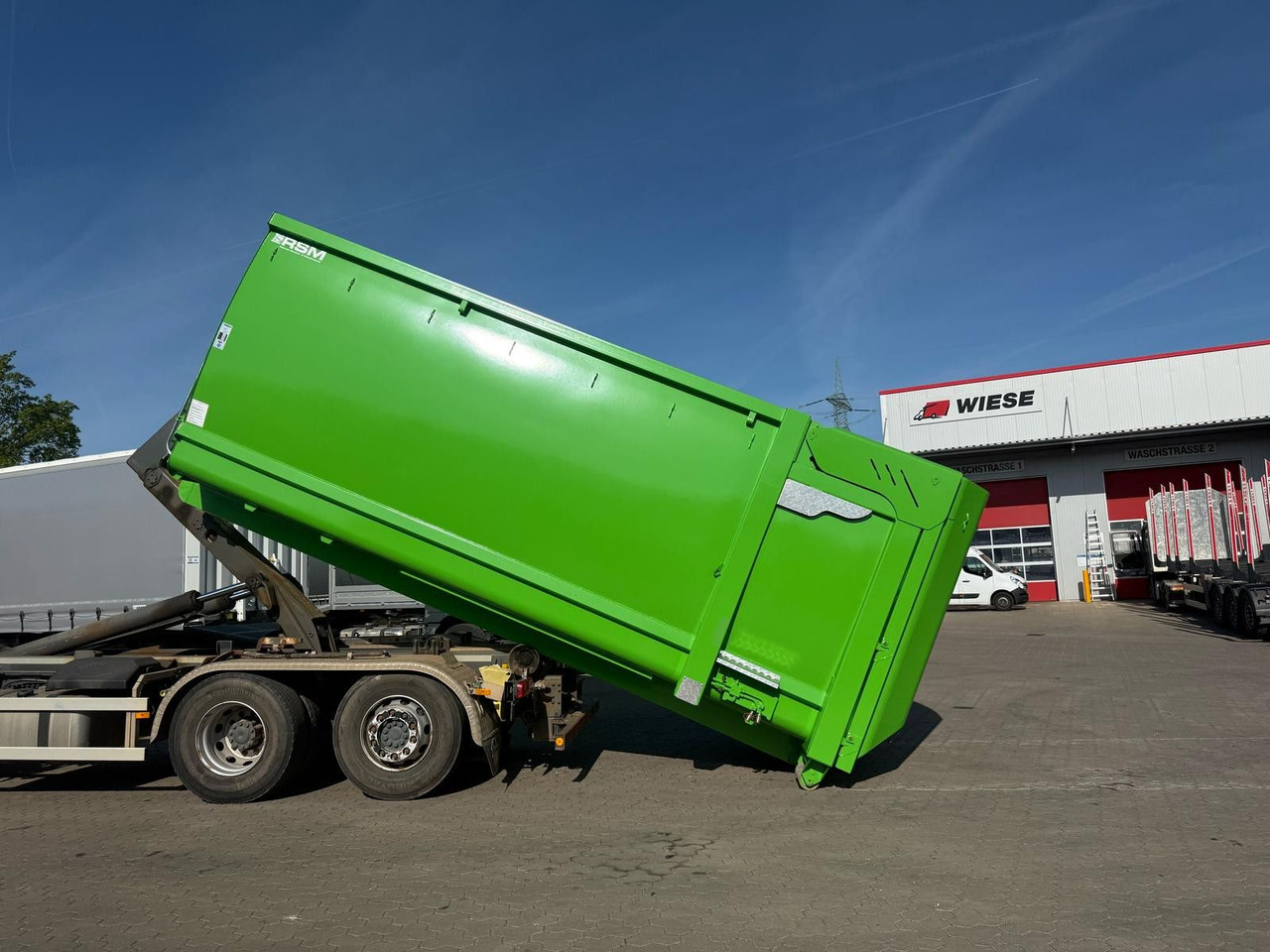 RSM Abrollcontainer 38m³ mit hydr. Heckklappe - Remorque porte-conteneur/ Caisse mobile: photos 1 RSM Abrollcontainer 38m³ mit hydr. Heckklappe - Remorque porte-conteneur/ Caisse mobile: photos 1