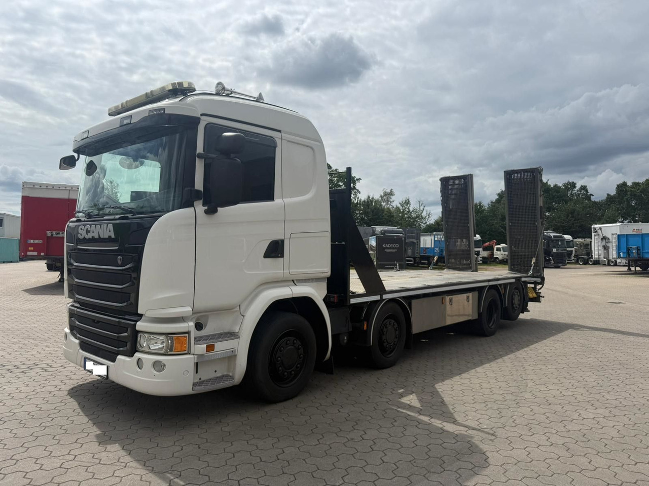 Scania G450 Baumaschinentransporter mit Rampen - Camion plateau: photos 2 Scania G450 Baumaschinentransporter mit Rampen - Camion plateau: photos 2