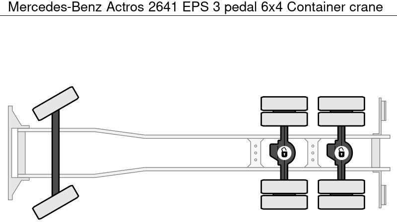 Camion grue Mercedes-Benz Actros 2641 EPS 3 pedal 6x4 Container crane: photos 20