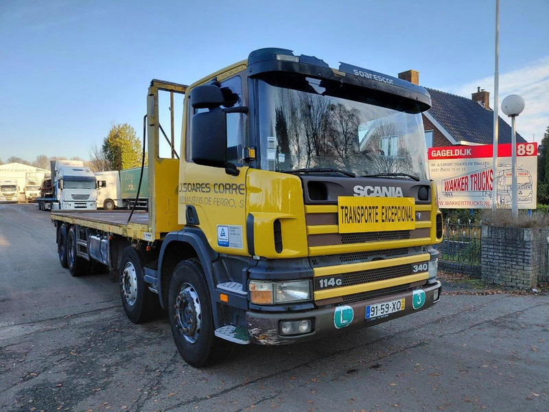 Scania P114-340 114G 340 BIG AXLE FULL STEEL SPRING 3+3 MANUAL GEARBOX - Camion plateau: photos 3 Scania P114-340 114G 340 BIG AXLE FULL STEEL SPRING 3+3 MANUAL GEARBOX - Camion plateau: photos 3