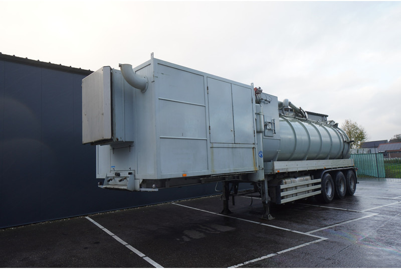 Burg 3 AXLE VACUUM TANK TRAILER SUCK AND PRESS - Semi-remorque citerne: photos 2 Burg 3 AXLE VACUUM TANK TRAILER SUCK AND PRESS - Semi-remorque citerne: photos 2