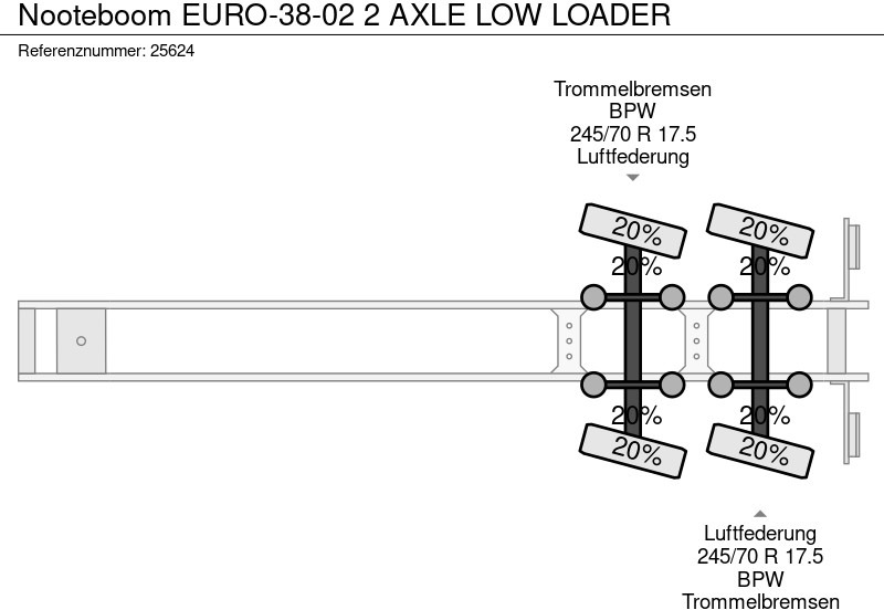 Semi-remorque surbaissé Nooteboom EURO-38-02 2 AXLE LOW LOADER: photos 7 Semi-remorque surbaissé Nooteboom EURO-38-02 2 AXLE LOW LOADER: photos 7