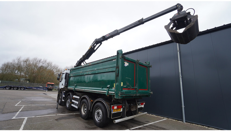 Renault PREMIUM 380 DXI 8X2/6 2 SIDE TIPPER WITH PLFINGER Q 170 Z CRANE.278.200KM - Camion grue: photos 4 Renault PREMIUM 380 DXI 8X2/6 2 SIDE TIPPER WITH PLFINGER Q 170 Z CRANE.278.200KM - Camion grue: photos 4