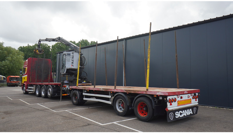 Scania R 580 V8 8X4 LOGTRANSPORT COMBI WITH MTDK YEAR 2012 TRAILER KESLA 46 CRANE - Camion grumier, Camion grue: photos 5 Scania R 580 V8 8X4 LOGTRANSPORT COMBI WITH MTDK YEAR 2012 TRAILER KESLA 46 CRANE - Camion grumier, Camion grue: photos 5