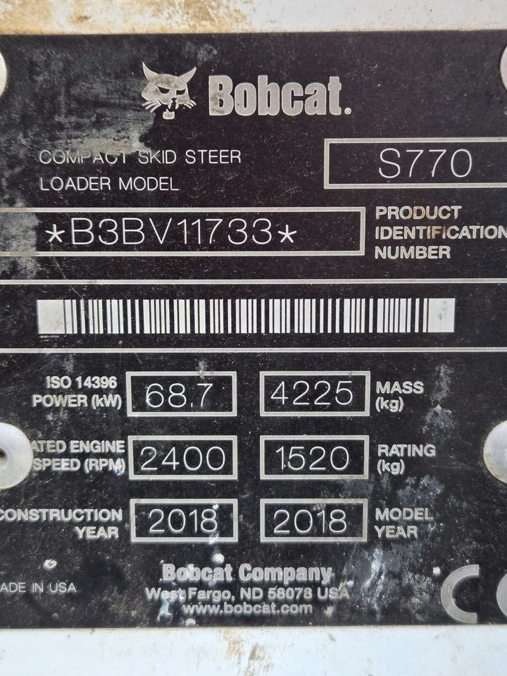 Bobcat S770 - Chargeuse sur pneus: photos 2 Bobcat S770 - Chargeuse sur pneus: photos 2