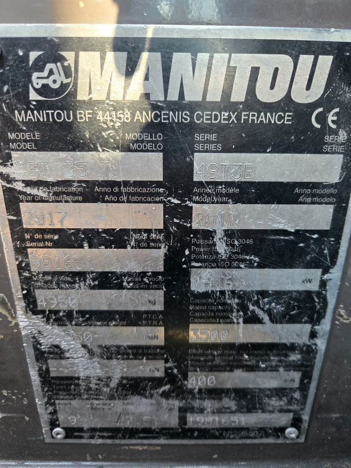 Manitou MSI35T - Chariot élévateur: photos 2 Manitou MSI35T - Chariot élévateur: photos 2