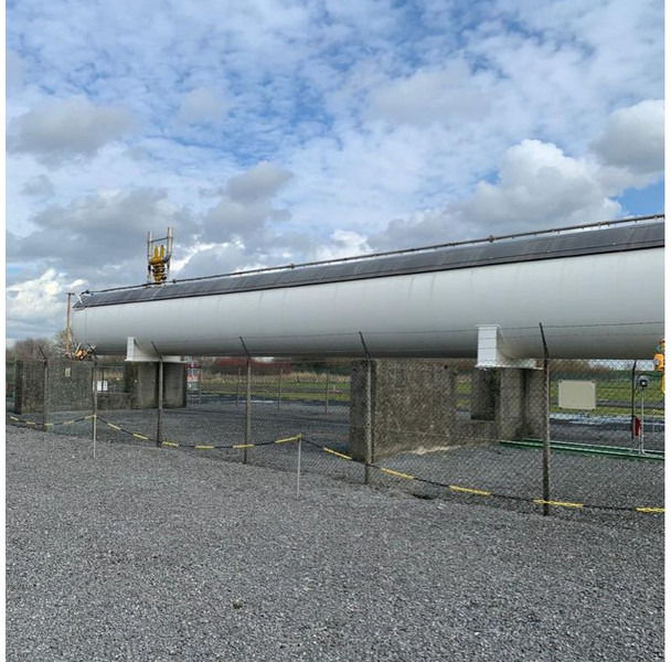 200m3 stationary gastank Gas, LPG, GPL, GAZ, Propane with Sun roof and appendages Used Tank ID 1.209 - Réservoir de carburant: photos 1 200m3 stationary gastank Gas, LPG, GPL, GAZ, Propane with Sun roof and appendages Used Tank ID 1.209 - Réservoir de carburant: photos 1