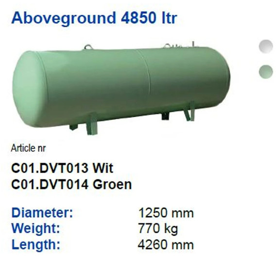 De Visser Propaan/Butaan LPG tank 4850 L (2,43 ton) Gastank, Gas, Gaz, LPG, GPL, Propane, Butane Ø 1250 including tank fittings - Réservoir de carburant: photos 4 De Visser Propaan/Butaan LPG tank 4850 L (2,43 ton) Gastank, Gas, Gaz, LPG, GPL, Propane, Butane Ø 1250 including tank fittings - Réservoir de carburant: photos 4