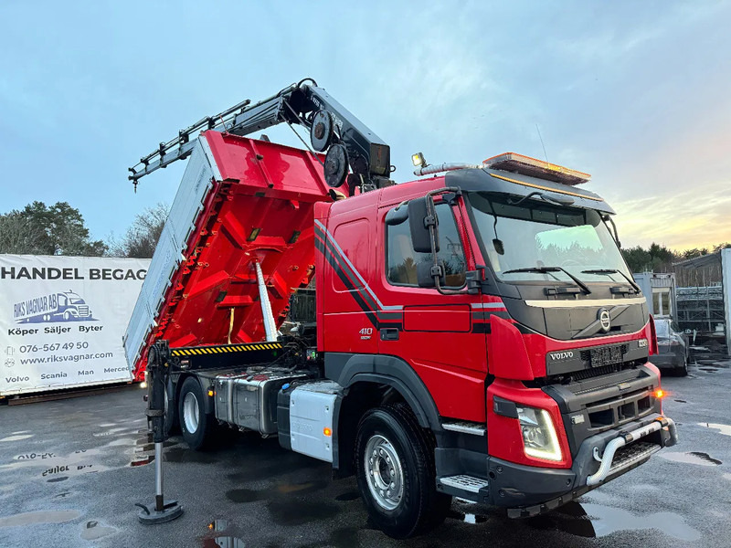 Volvo FMX 410 6x2*4, Tipper & Crane, 2015 - Camion benne, Camion grue: photos 1 Volvo FMX 410 6x2*4, Tipper & Crane, 2015 - Camion benne, Camion grue: photos 1
