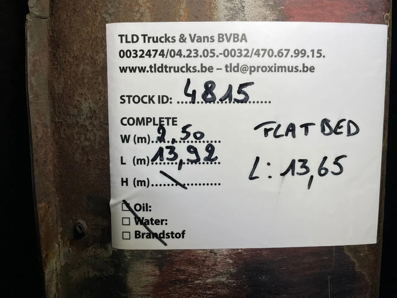 Semi-remorque plateau Van Hool **BELGIAN TRAILER-BPW AXXLES**: photos 19