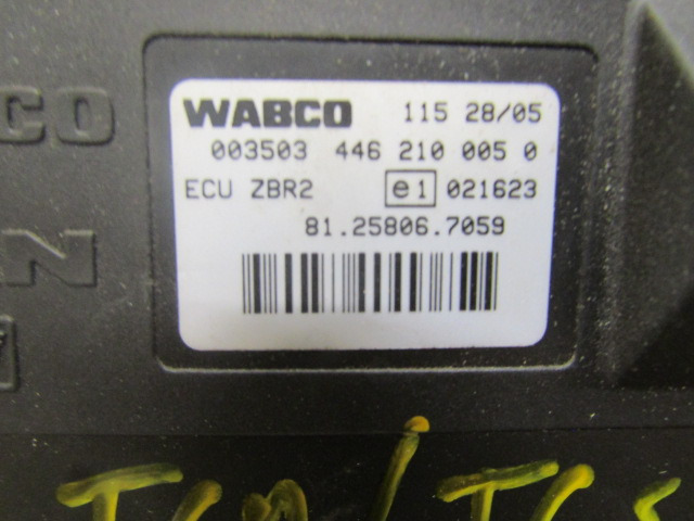 MAN TGA / TGS / TGX WABCO ZBR2 ECU 81.25806.7059 - Bloc de gestion pour Camion: photos 2 MAN TGA / TGS / TGX WABCO ZBR2 ECU 81.25806.7059 - Bloc de gestion pour Camion: photos 2