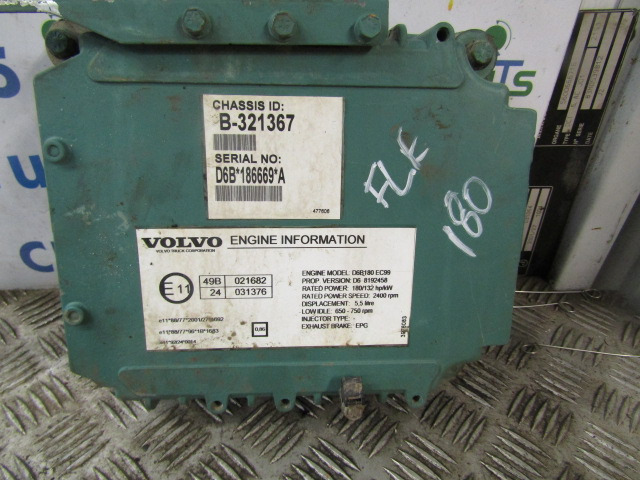 VOLVO FL6 D6B 180 ENGINE ECU O/NO 03161965 – PO3 - Bloc de gestion pour Camion: photos 4 VOLVO FL6 D6B 180 ENGINE ECU O/NO 03161965 – PO3 - Bloc de gestion pour Camion: photos 4