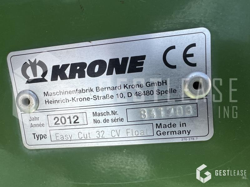 Krone EasyCut 32 CV FLOAT - Faucheuse: photos 5 Krone EasyCut 32 CV FLOAT - Faucheuse: photos 5
