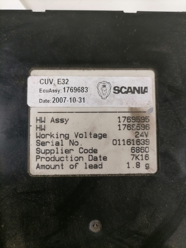 Scania Ecu, VIS 1769683 - Bloc de gestion pour Camion: photos 2 Scania Ecu, VIS 1769683 - Bloc de gestion pour Camion: photos 2