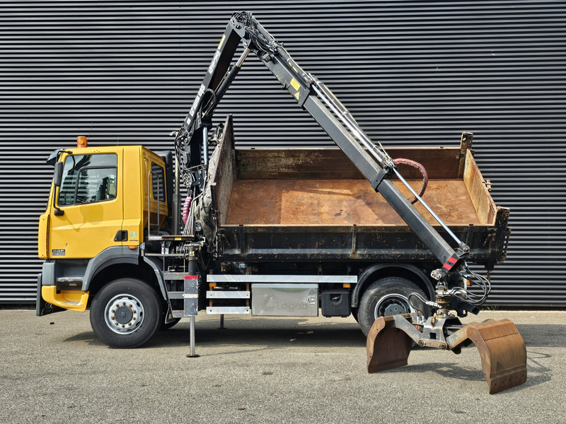 DAF CF 75.250 4X4 / HIAB CRANE + TIPPER / MANUAL / SPRING - Camion, Camion grue: photos 3 DAF CF 75.250 4X4 / HIAB CRANE + TIPPER / MANUAL / SPRING - Camion, Camion grue: photos 3