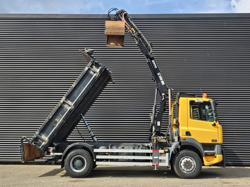 DAF CF 75.250 4X4 / HIAB CRANE + TIPPER / MANUAL / SPRING - Camion, Camion grue: photos 5 DAF CF 75.250 4X4 / HIAB CRANE + TIPPER / MANUAL / SPRING - Camion, Camion grue: photos 5