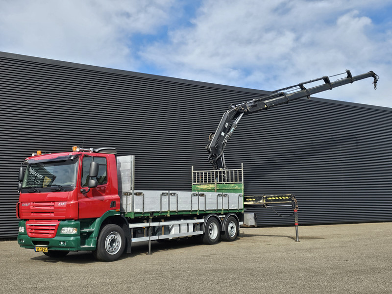 DAF CF 85.410 6x2 / HIAB 35 t/m crane / kran + REMOTE - Camion plateau, Camion grue: photos 1 DAF CF 85.410 6x2 / HIAB 35 t/m crane / kran + REMOTE - Camion plateau, Camion grue: photos 1