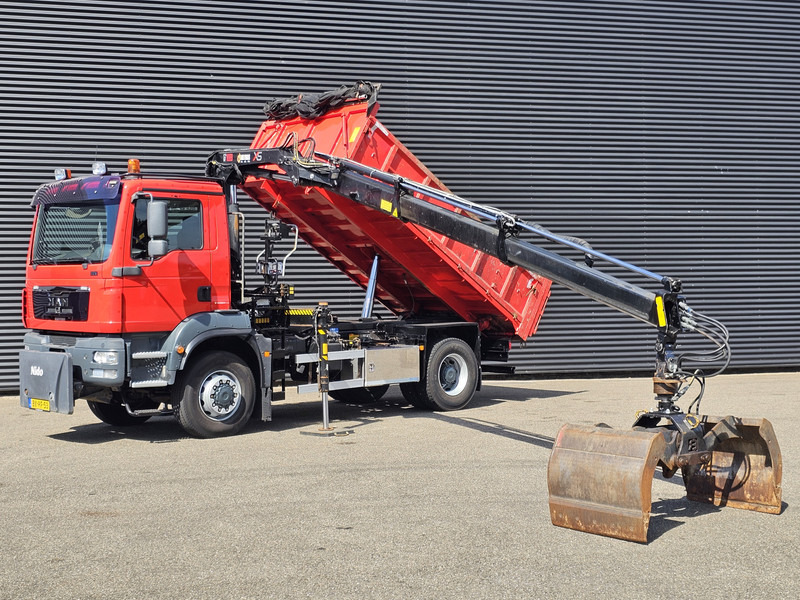 MAN TGM 18.250 / 4X4 / EEV / HIAB CRANE + TIPPER / SPRING - Camion benne, Camion grue: photos 3 MAN TGM 18.250 / 4X4 / EEV / HIAB CRANE + TIPPER / SPRING - Camion benne, Camion grue: photos 3