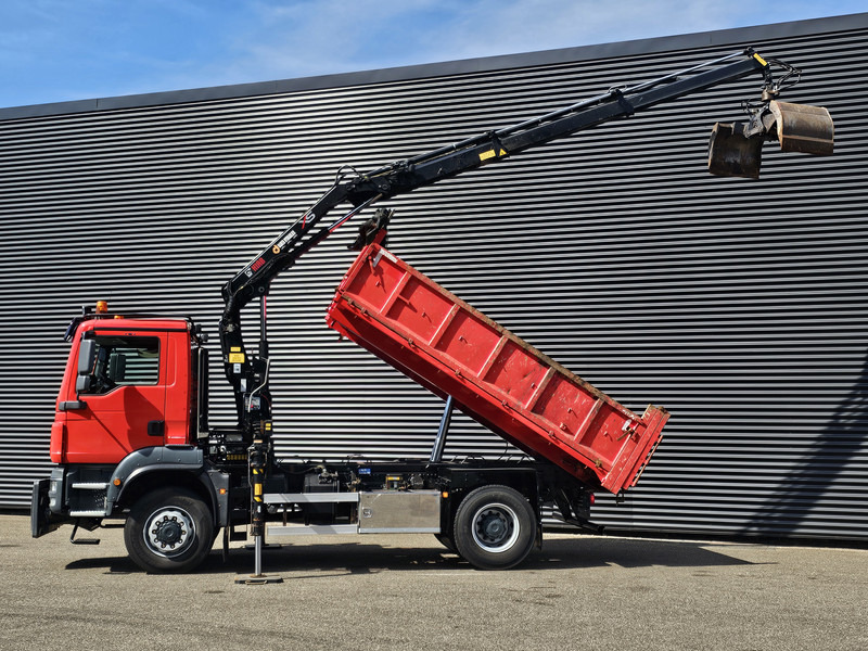 MAN TGM 18.250 / 4X4 / EEV / HIAB CRANE + TIPPER / SPRING - Camion benne, Camion grue: photos 2 MAN TGM 18.250 / 4X4 / EEV / HIAB CRANE + TIPPER / SPRING - Camion benne, Camion grue: photos 2