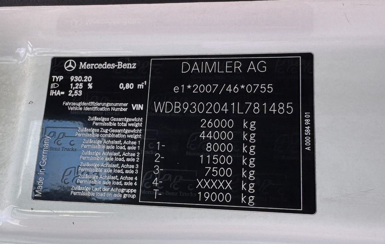 Mercedes-Benz 2541 6X2 Pritsche mit Kran Atlas 135 E2 Funk - Camion grue: photos 2 Mercedes-Benz 2541 6X2 Pritsche mit Kran Atlas 135 E2 Funk - Camion grue: photos 2