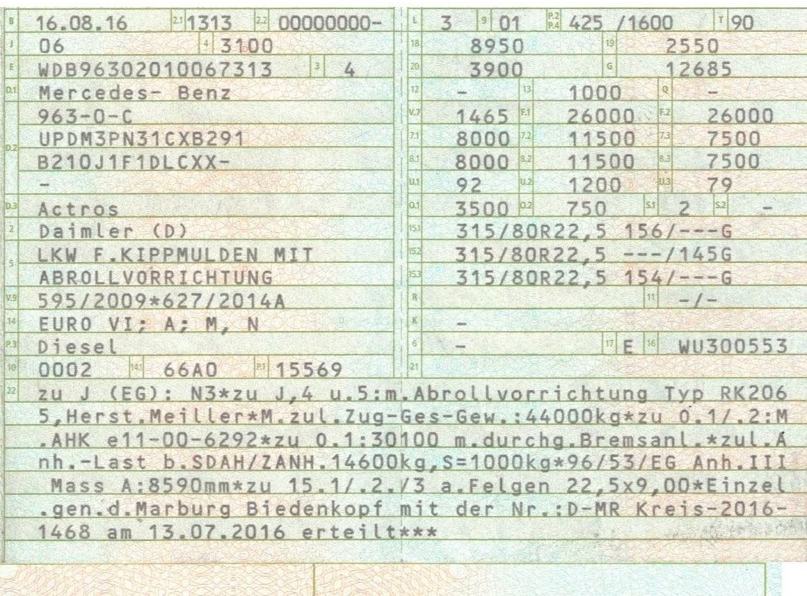 Mercedes-Benz 2558 6x2 Meiller RK 20.65 | Retarder | Klima - Camion ampliroll: photos 2 Mercedes-Benz 2558 6x2 Meiller RK 20.65 | Retarder | Klima - Camion ampliroll: photos 2