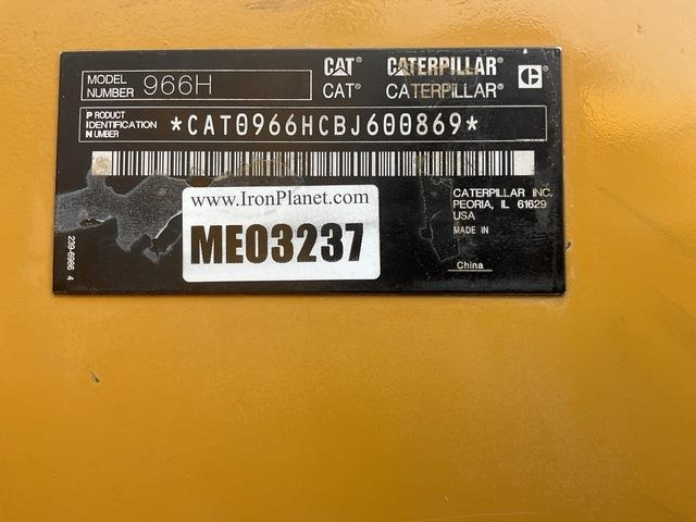CAT 966H - Chargeuse sur pneus: photos 5 CAT 966H - Chargeuse sur pneus: photos 5