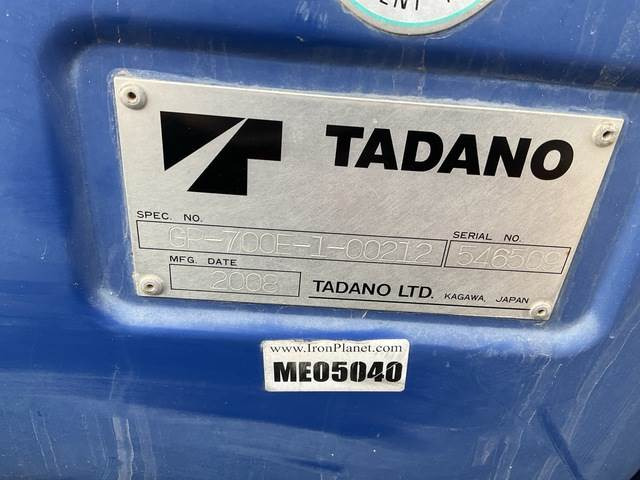 Tadano GR700EX - Grue automotrice lente: photos 5 Tadano GR700EX - Grue automotrice lente: photos 5