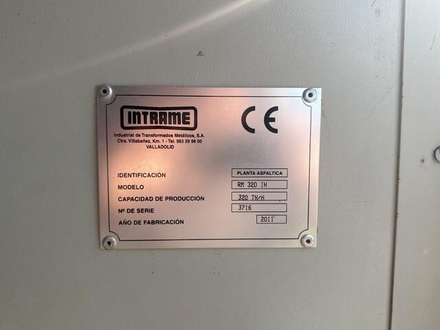 Intrame RM 320 INNOVA - Centrale d'enrobage: photos 3 Intrame RM 320 INNOVA - Centrale d'enrobage: photos 3