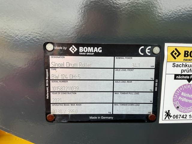 Bomag BW124DH-5 - Compacteur à pieds de mouton/ Monocylindre: photos 5 Bomag BW124DH-5 - Compacteur à pieds de mouton/ Monocylindre: photos 5