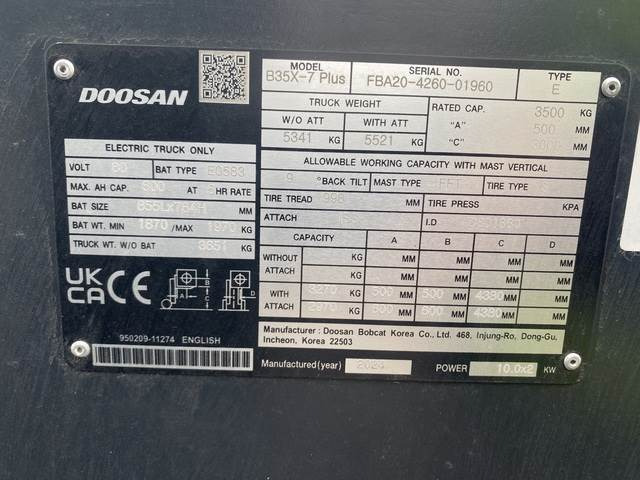 Doosan B35X-7 PLUS - Chariot élévateur électrique: photos 5 Doosan B35X-7 PLUS - Chariot élévateur électrique: photos 5