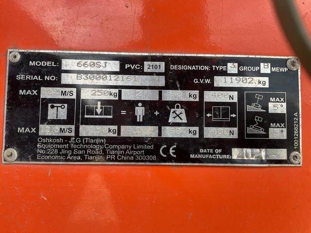JLG 660SJ - Nacelle télescopique: photos 5 JLG 660SJ - Nacelle télescopique: photos 5