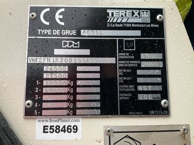 Terex AC35L - Grue tout-terrain: photos 5 Terex AC35L - Grue tout-terrain: photos 5