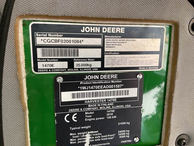 John Deere 1470E - Abatteuse: photos 5 John Deere 1470E - Abatteuse: photos 5