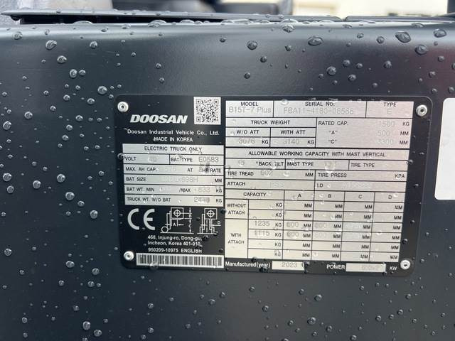 Doosan B15T-7 PLUS - Chariot élévateur électrique: photos 5 Doosan B15T-7 PLUS - Chariot élévateur électrique: photos 5