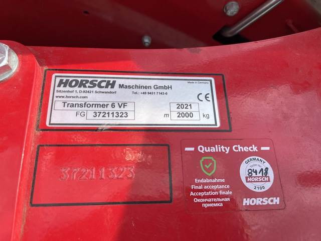 Horsch Transformer 6VF - Outils du sol: photos 5 Horsch Transformer 6VF - Outils du sol: photos 5