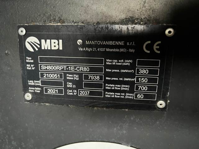 MBI SH800RPT-1E-CR80 - Cisaille de démolition pour Engins de chantier: photos 2 MBI SH800RPT-1E-CR80 - Cisaille de démolition pour Engins de chantier: photos 2