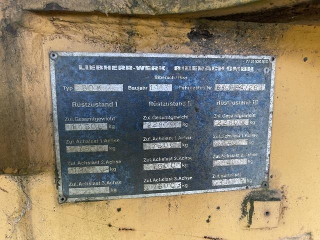 Liebherr 60K - Grue à tour: photos 5 Liebherr 60K - Grue à tour: photos 5