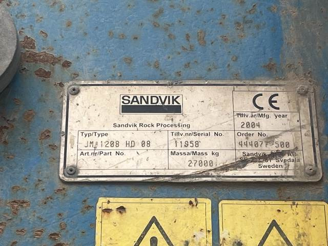 Sandvik JM1208 - Concasseur à mâchoires: photos 5 Sandvik JM1208 - Concasseur à mâchoires: photos 5