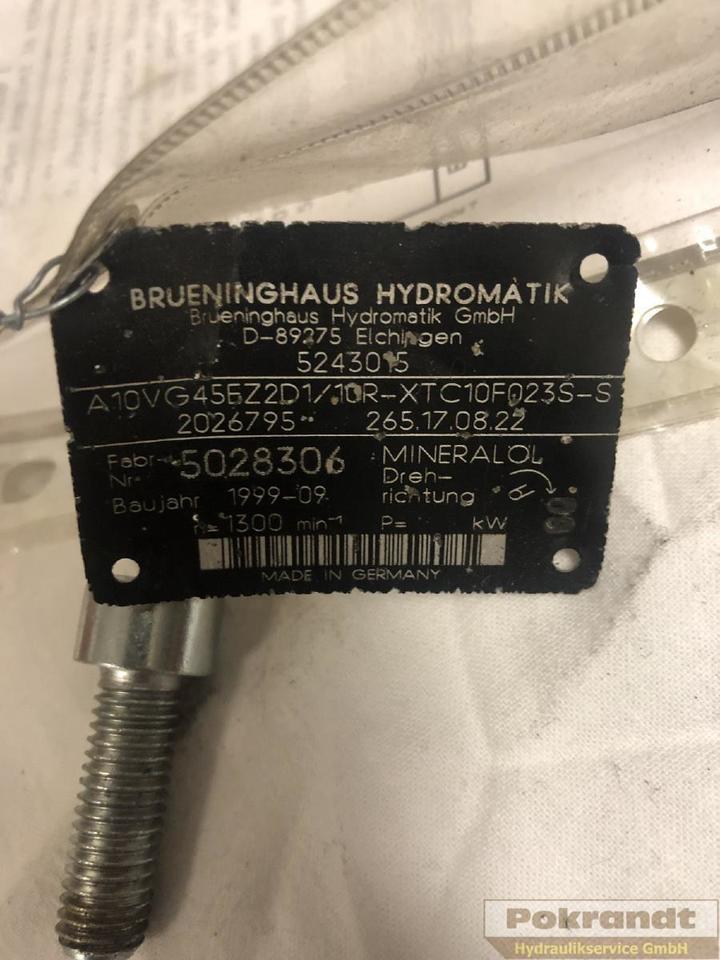 Rexroth Bosch A10VG45EZD1 10R XTC10F023S-S - Pompe hydraulique: photos 2 Rexroth Bosch A10VG45EZD1 10R XTC10F023S-S - Pompe hydraulique: photos 2