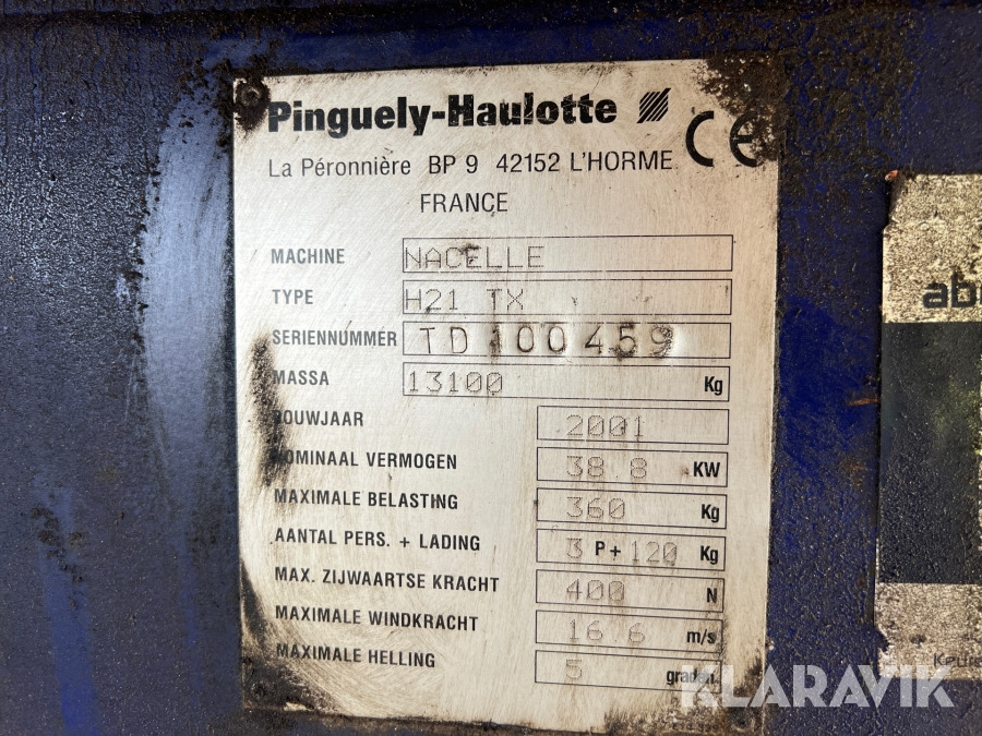 Bomlift Haulotte H21TX - Nacelle: photos 5 Bomlift Haulotte H21TX - Nacelle: photos 5