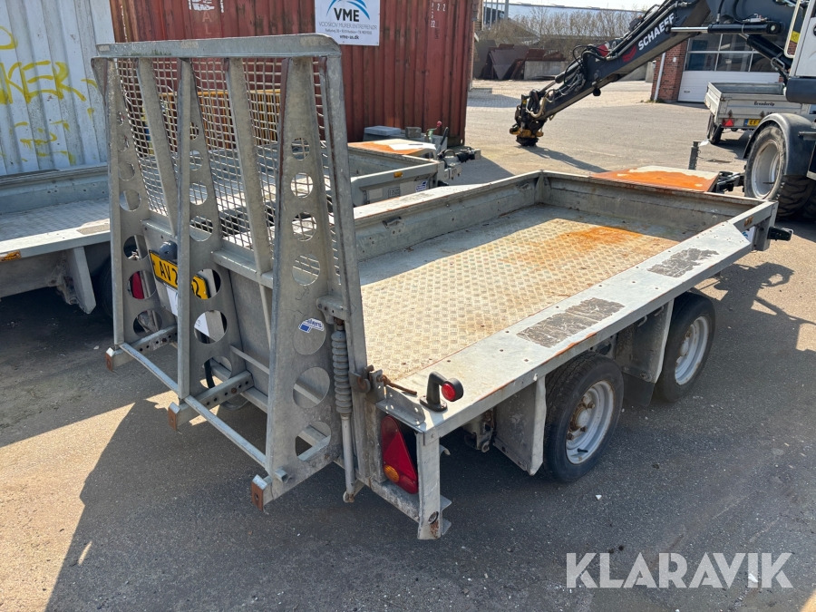 Maskintrailer Igor Williams 3500 kg Alu bund - Remorque: photos 5 Maskintrailer Igor Williams 3500 kg Alu bund - Remorque: photos 5