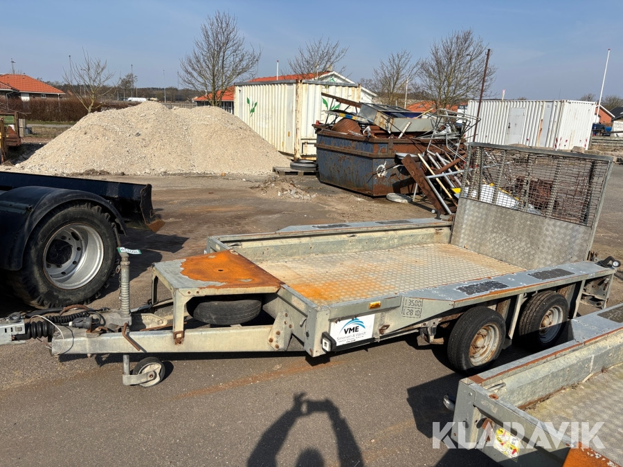 Maskintrailer Igor Williams 3500 kg Alu bund - Remorque: photos 2 Maskintrailer Igor Williams 3500 kg Alu bund - Remorque: photos 2
