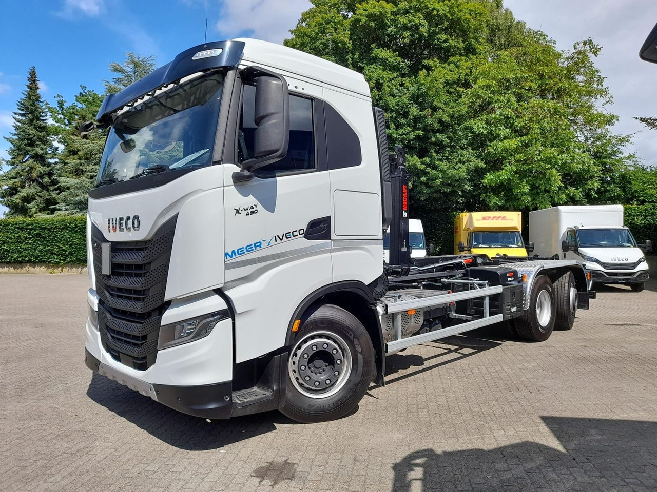 Iveco AD280X46Y/PS ON HIAB 490PS Lenk-Lift - Camion benne: photos 1 Iveco AD280X46Y/PS ON HIAB 490PS Lenk-Lift - Camion benne: photos 1