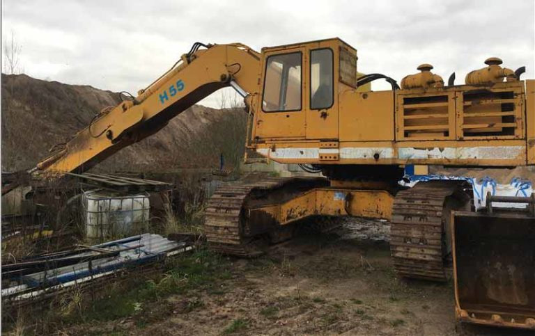 Demag H55 – Excavator with long stick / Kettenbagger mit langem Stiel - Pelle sur chenille: photos 1 Demag H55 – Excavator with long stick / Kettenbagger mit langem Stiel - Pelle sur chenille: photos 1