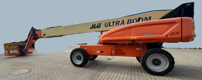 JLG 1200 SJP – 38 m telescopic work platform / Teleskoparbeitsbühne - Nacelle télescopique: photos 1 JLG 1200 SJP – 38 m telescopic work platform / Teleskoparbeitsbühne - Nacelle télescopique: photos 1